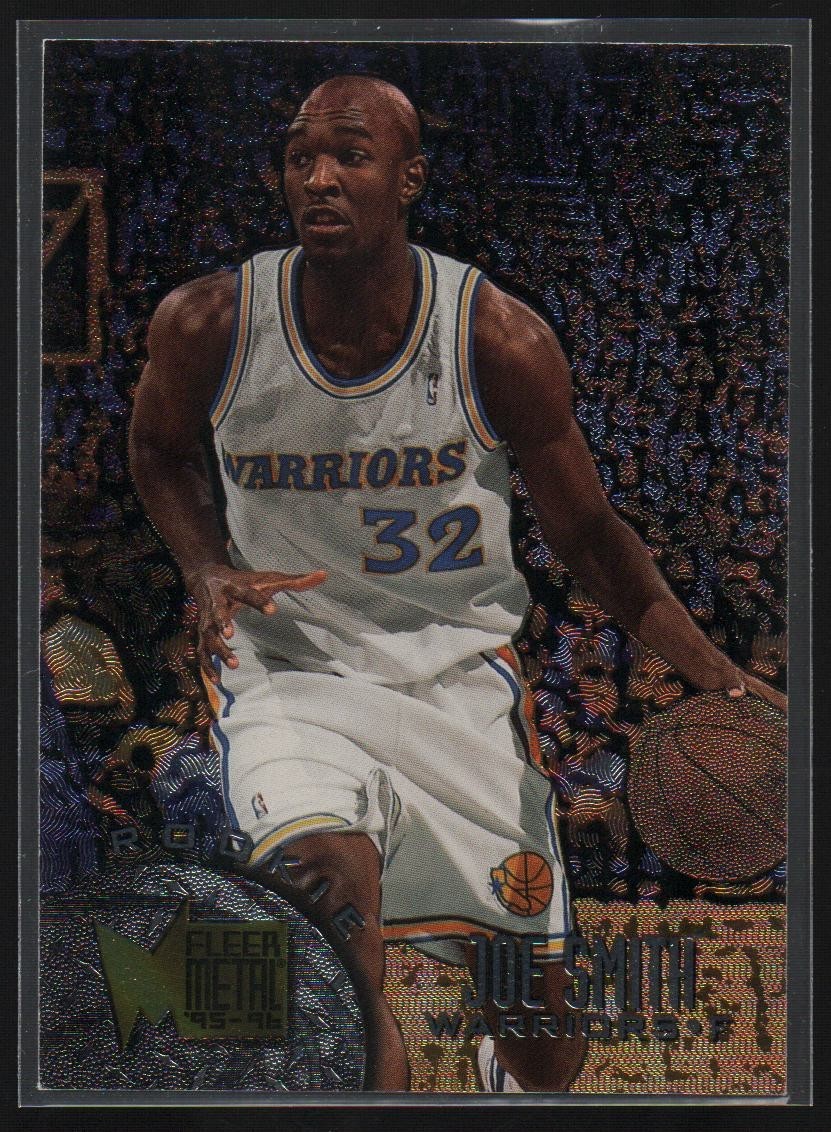 1995-96 Fleer Metal Joe Smith Rookie Card #150 G.S. Warriors RC
