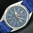 JAPAN VINTAGE REFURBISHED SEIKO 5 AUTOMATIC 6309A MENS BLUE DIAL WATCH a442322-1