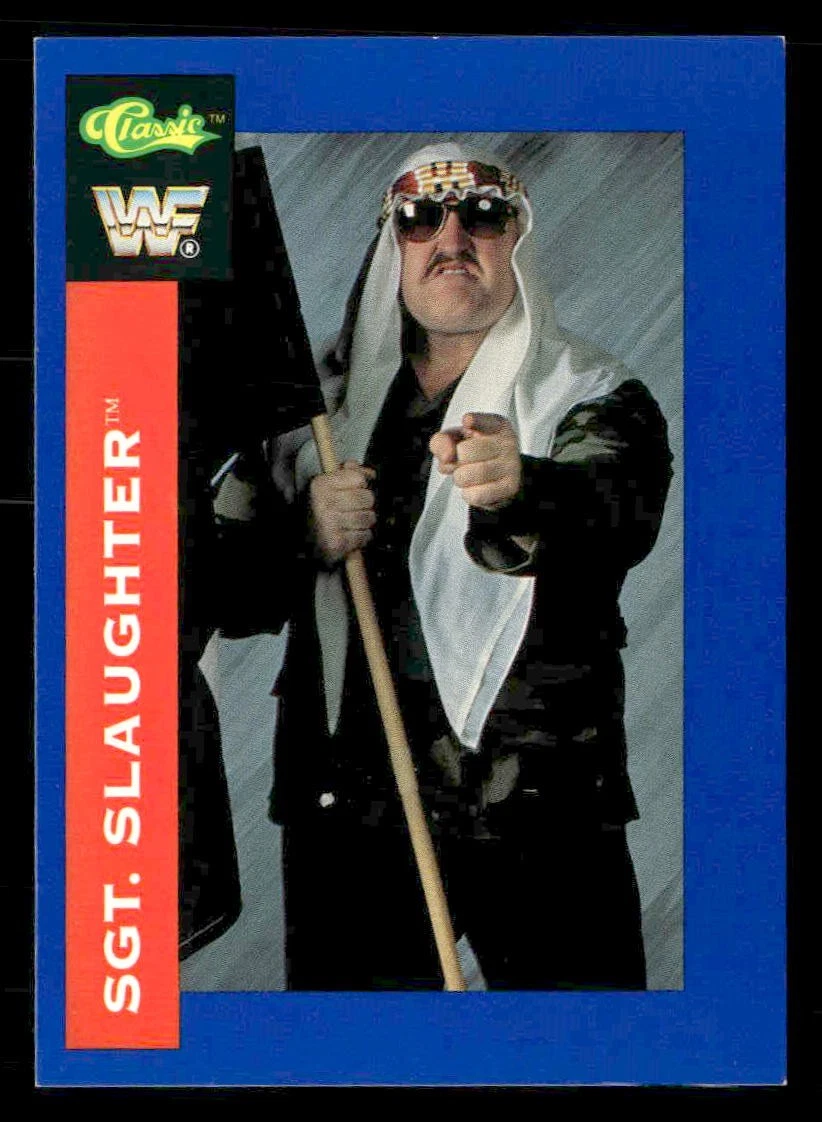 1991 Classic WWF Superstars - Sgt. Slaughter #142 for sale | eBay
