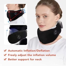 Cervical Neck Traction Device Neck Massager Heated Pain Relief Stretcher Therapy