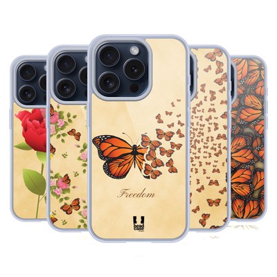 HEAD CASE MONARCH-SCHMETTERLING MUSTER GELHÜLLE KOMPATIBEL MIT iPHONE & MAGSAFE