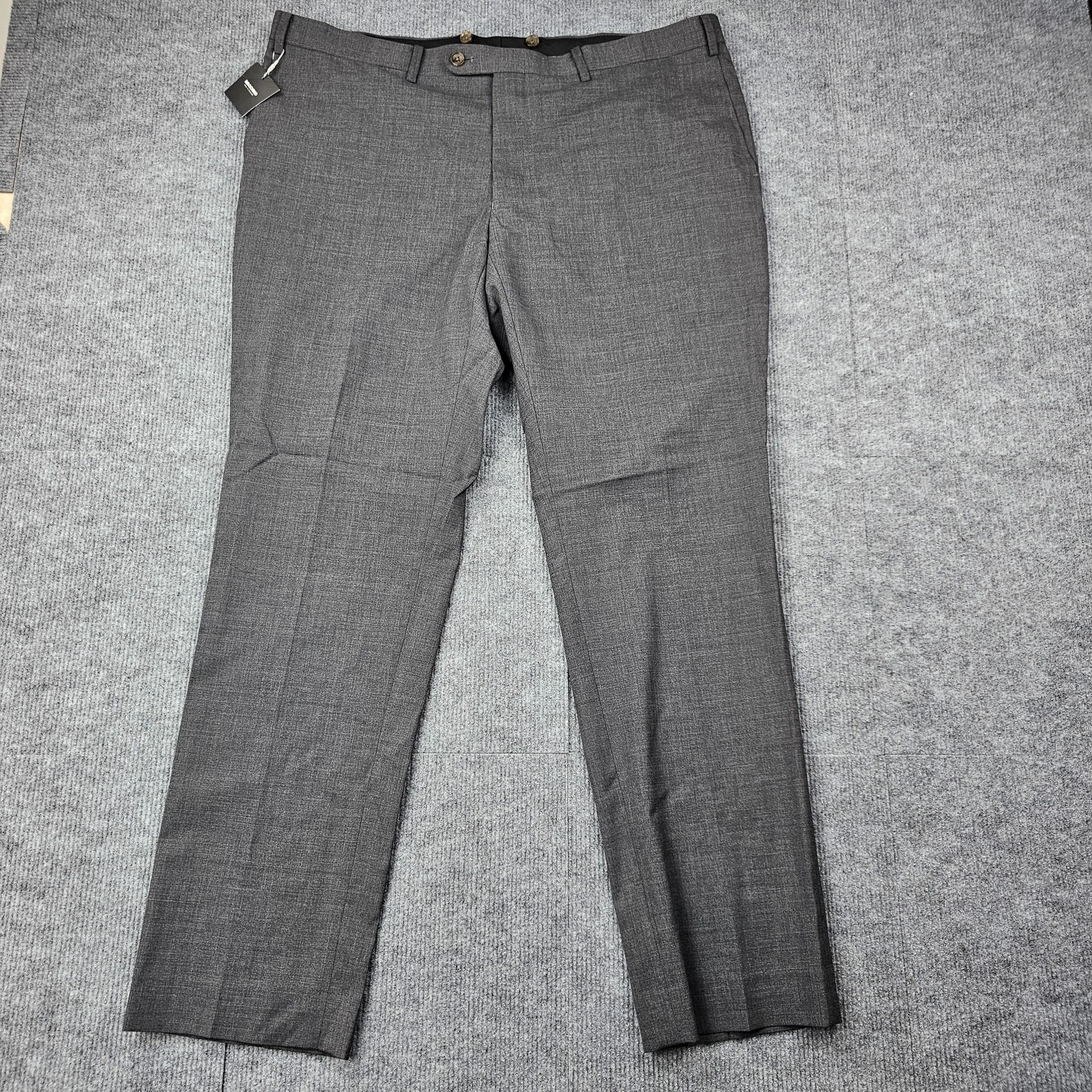 Indochino Dress Pants Mens 40x30 Wool Flat Front Trouser Office Gray Career