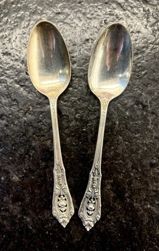 $55 per spoon - Sterling 27 grams ROSE POINT Teaspoon 6"  Wallace - Your Choice
