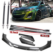 Front Rear Bumper Lip78.7side Skirt Extension For Mazda 3 Mazdaspeed3 G