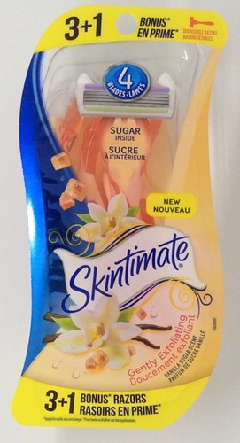 3 maquinillas de afeitar desechables para mujer Skintimate Vanilla Sugar 3 quilates (10 en total) - ¡FS! - Imagen 6 de 6