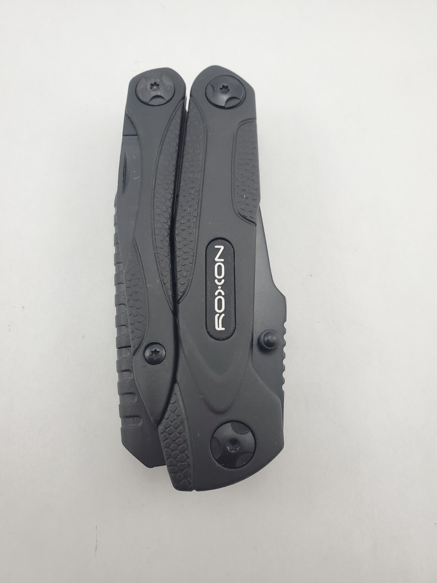 ROXON SPARK Black Multitool 14 In 1 Pliers Wire Cutter Knfie Saw