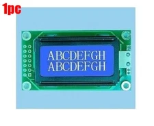 Blue LCD0802 Character Display Module 0802 5V New Ic tp