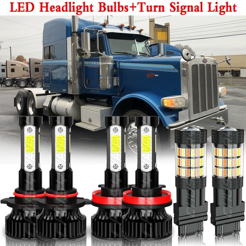 LED Headlight Bulbs Turn Signal Light For Peterbilt 388 389 367 567
