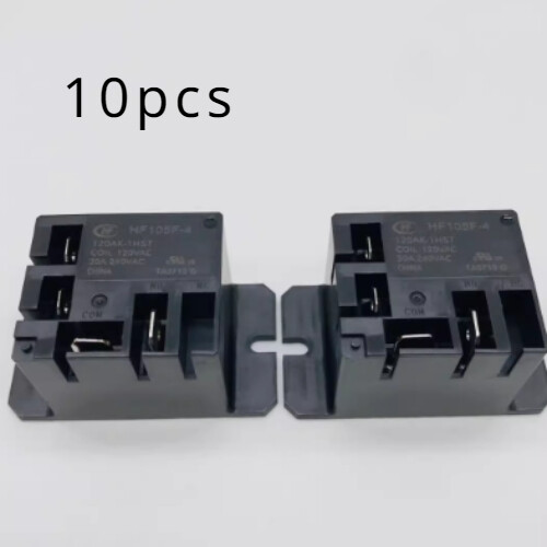 10 Relais De Puissance Hongfa HF105F-1-015D-1HSTF - 15VDC, 30A, 240VAC - 4 Broches