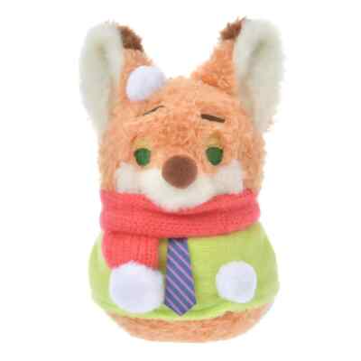 Authentic Disney Store 2024 Christmas Zootopia Nick Small Plush Keychain Doll
