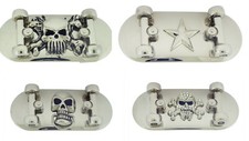 Skateboard Belt Buckles Skateboarders Skateboarding Skeleton Gold Silver Metal