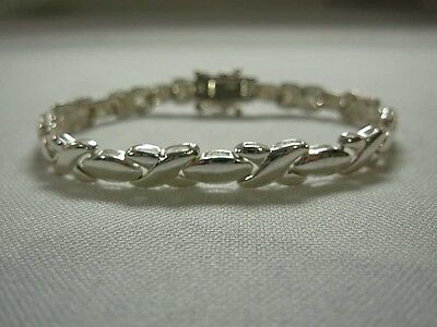 FB Jewels 925 Sterling Silver Knurled Cable 7 Bracelet 
