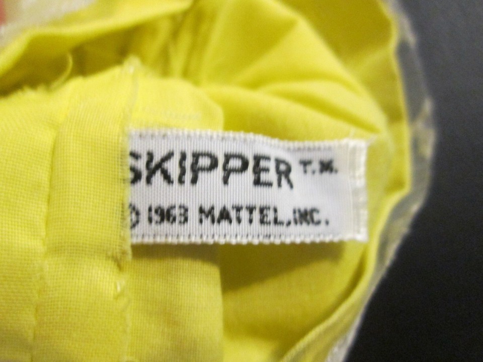 Vintage Barbie SKIPPER 1904 Flower Girl Yellow Dress VGC eBay