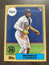 2022 Topps Wander Franco 1987 Wood Panel Insert #87TBU-48 RC 35th Anniversary