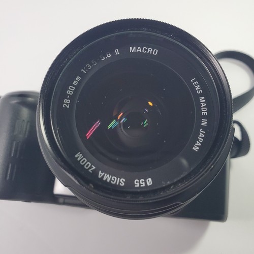Untested Pentax PZ-10 SLR 35mm Film Camera w/ 28-80mm Sigma Macro Lens UV Filter - Picture 7 of 7