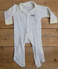 VTG 60s Genuine Cutler's Cuvver-ups Infant One Piece Sleep n Play Jamas Kittens