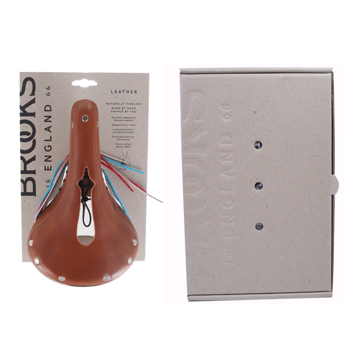 Brooks B17 CARVED Saddle BLACK / BROWN / HONEY Leather Road Bike