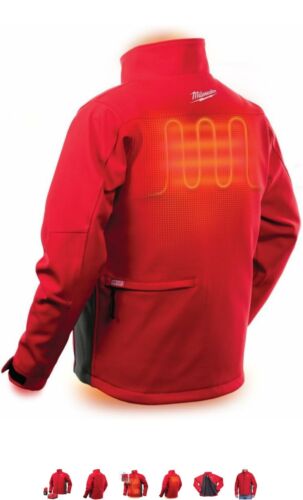 Milwaukee M12 US Size L-3XL Men's Heated TOUGHSHELL Jacket - Red or Black - Picture 3 of 6