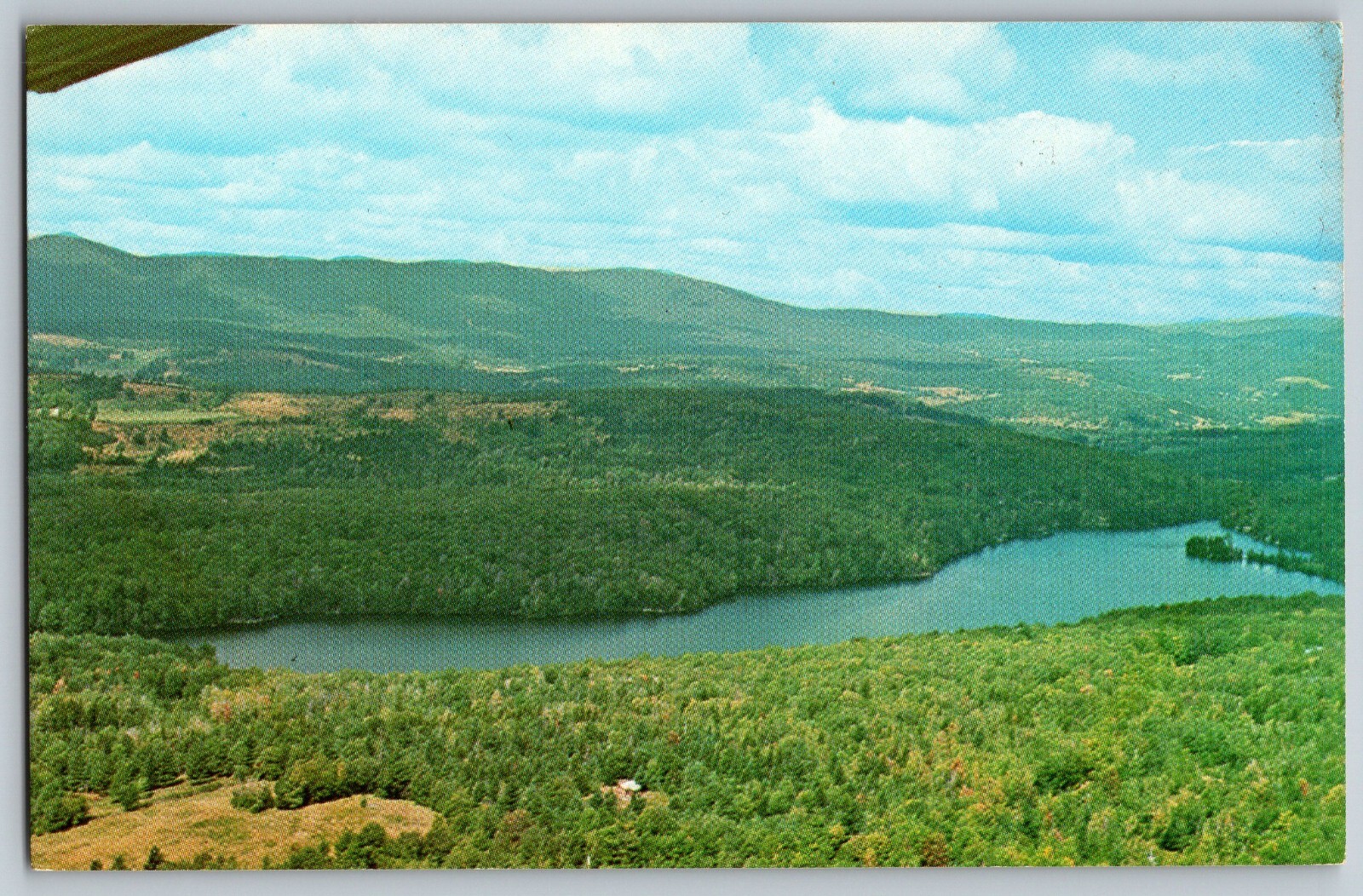 Vermont VT Bird's Eye View of Lake Raponda & Mountain Vintage