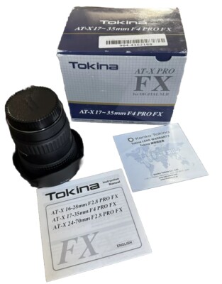 Tokina 17-35mm F/4 at-X Pro fx Lens for Canon  (M)