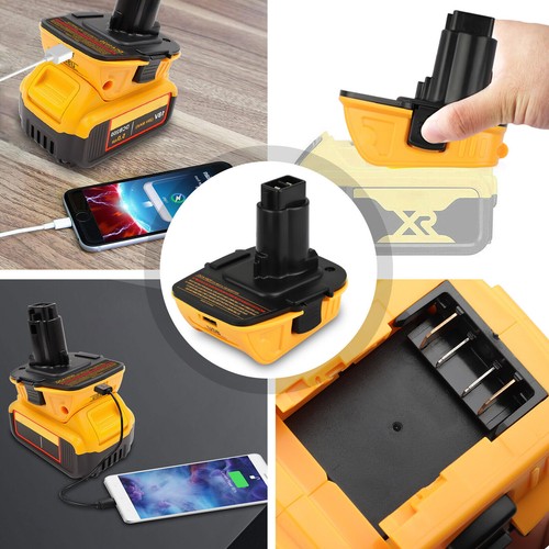 DCA1820 20V MAX To 18V USB Adapter Converter For Dewalt 20Volt Li-ion Battery US - Picture 7 of 25