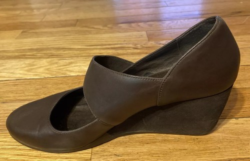 🌼Camper Brown Mary Jane Heels Wedges Shoes Size 40 - Picture 6 of 8