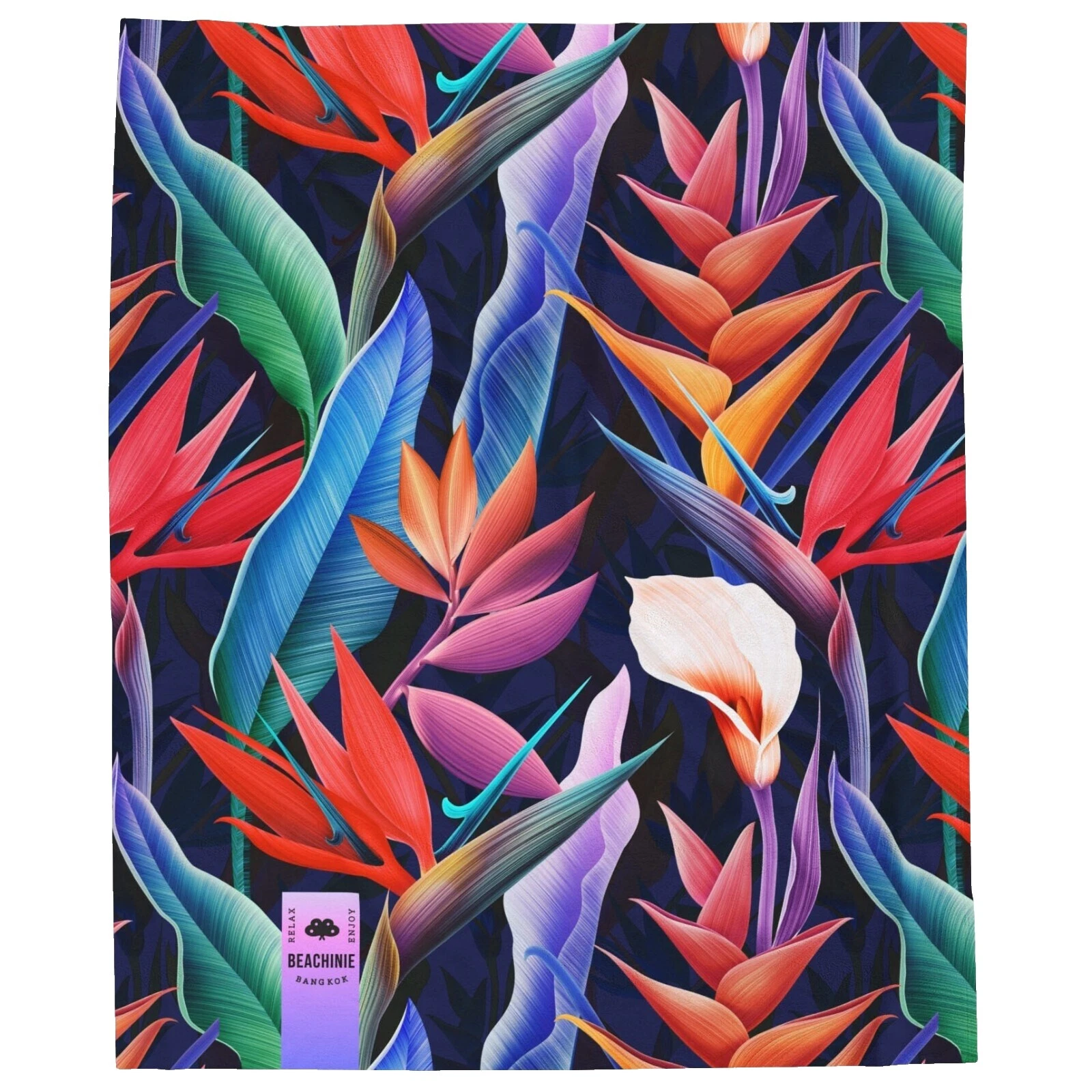 Cobijas y mantas floral multicolor Polar