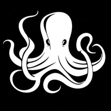 Octopus Rendering Vinyl Decal Car Truck Window Tablet Notebook Tumblers