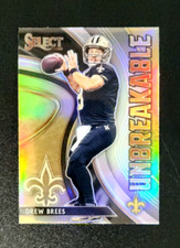 2020 Panini Select Unbreakable Silver Prizm Drew Brees #U17 Saints