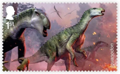 Iguanodon dinosaur on 2024 stamp - Picture 1 of 1