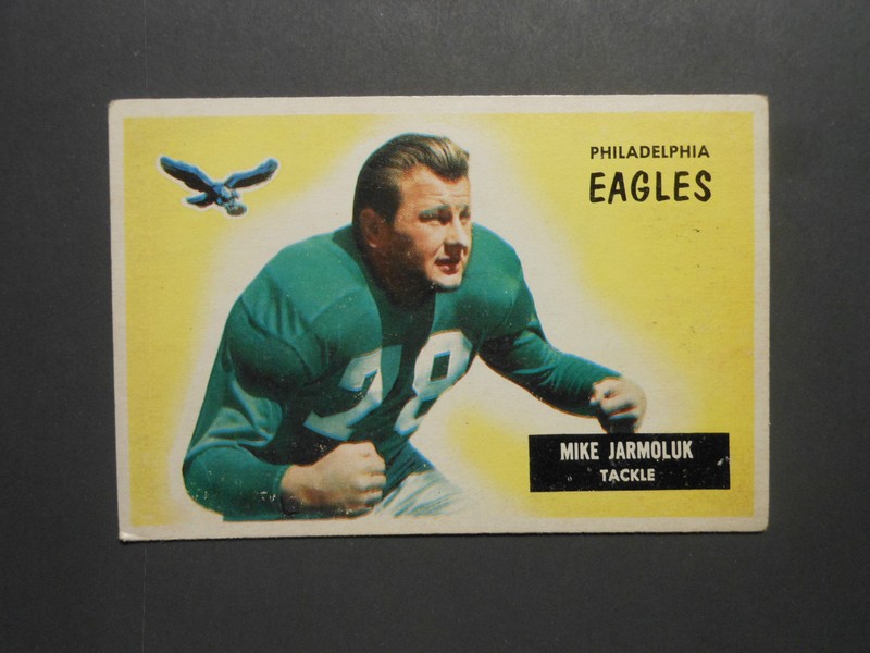 1955 BOWMAN FOOTBALL CARD #151 MIKE JARMOLUK    PHILADELPHIA EAGLES