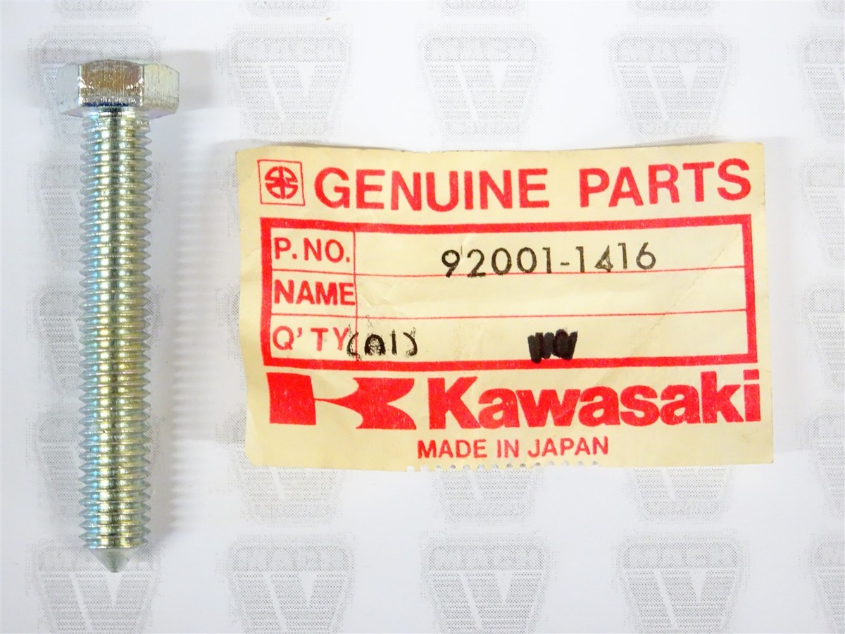Kawasaki NOS NEW 92001-1416 Chain Adjuster Bolt KE KL KZ KDX | eBay