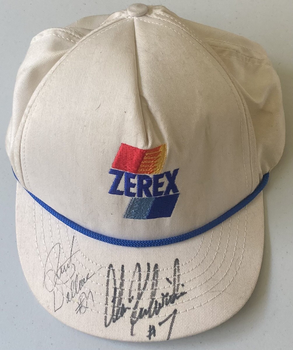 Alan Kulwicki & Rusty Wallace Signed Autograph Vintage Zerex Hat