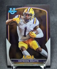 Kayshon Boutte Prospect Rookie 2022 Bowman Chrome U University Card #20 Patriots