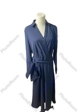 Ralph Lauren Women’s Dress Size 12 Navy Long Sleeve Classic Style