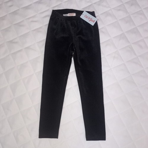 Girls' Velour Leggings - Cat & Jack, Black - Picture 4 of 9