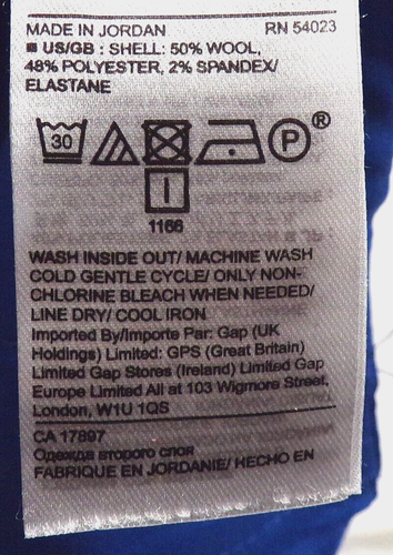 Pantalone Banana Republic Logan blu taglia 0S corto30Wx29L - Foto 8 di 9