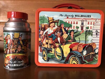 VINTAGE Rare Canadian BEVERLY HILLBILLIES LUNCHBOX AND THERMOS 1963