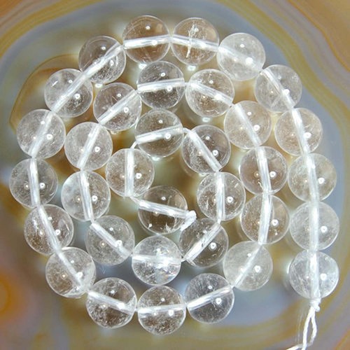 4-14mm Natural Clear Quartz Smooth Round Gemstone Loose Beads 15" - Picture 5 of 12
