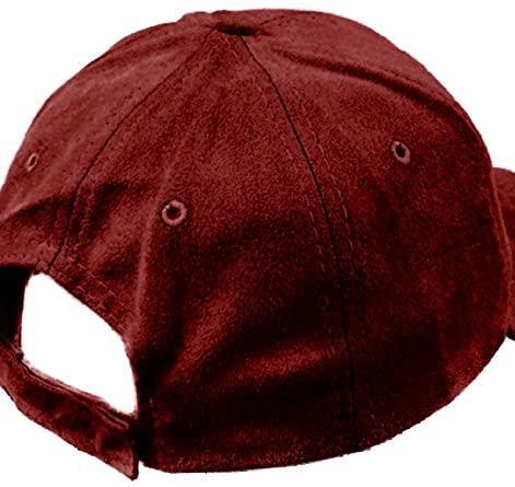 Unisex Red Wine Suede Leather Hat Snap back Sport Sun  display picture 1