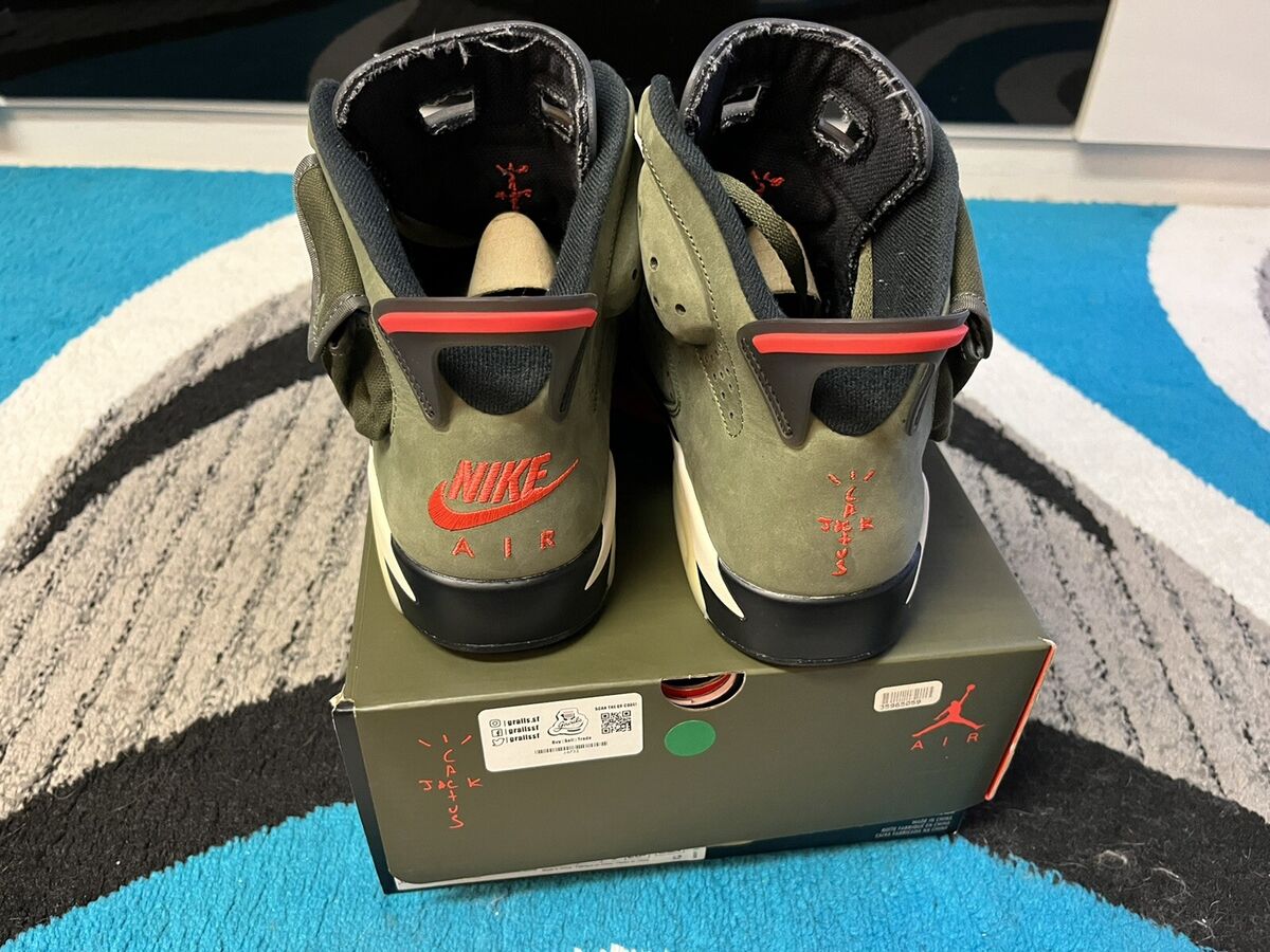 Size 10.5 - Jordan 6 Retro x Travis Scott Olive 2019 Size 10.5 - Jordan 6 Retro x Travis Scott Olive 2019