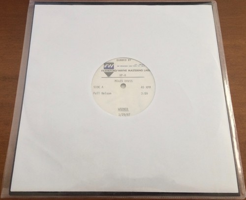 MILES DAVIS Full Nelson RARE 10" ACETATE PROMO SINGLE F/W MASTERING LABS Mandela - Imagen 6 de 7