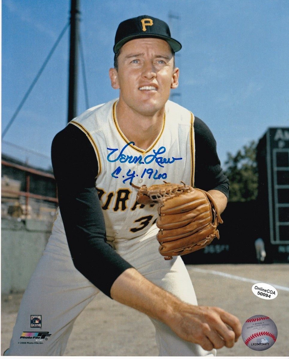 VERN LAW PITTSBURGH PIRATES CY 1960 ACTION SIGNED 8x10 | eBay
