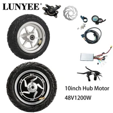 10 inch Hub Motor Kit Ebike Scooter 48V1200W Electric Motorcycle Motor Set