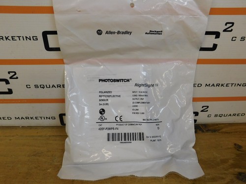 Allen Bradley 42EF-P2MPB-F4 Ser D polarisierter Retroreflektor Sensor NEU versiegelt CSQ