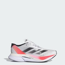 Adidas Adizero Boston 12 Men Running Shoe White Aurora Met. Solar Red IF9210