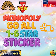 Monopoly Stickers Go 1-6 Stars ALL Sticker - Superfast Delivery 24/7