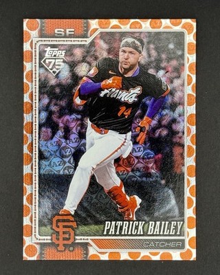 Patrick Bailey 2026 Topps Series 1 - Orange Diamante /25 Color Match