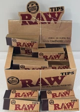 10 Packs/500 pcs RAW unbleached TIPS for hand rolled tobacco cigarettes