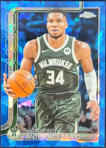 2025-2026 Topps Chrome Basketball Giannis Antetokounmpo Ball Of 